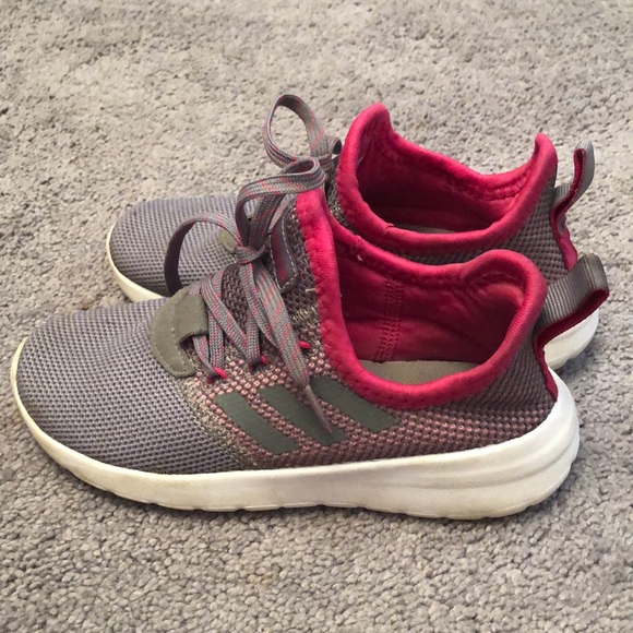 adidas Other - Adidas size 1  pink/gray slip-on shoes